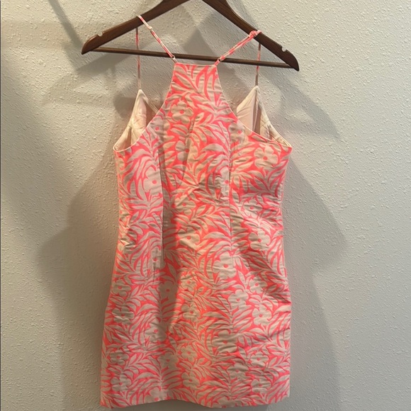 J.Crew Coral and Cream Patterned Dress - Picture 4 of 4